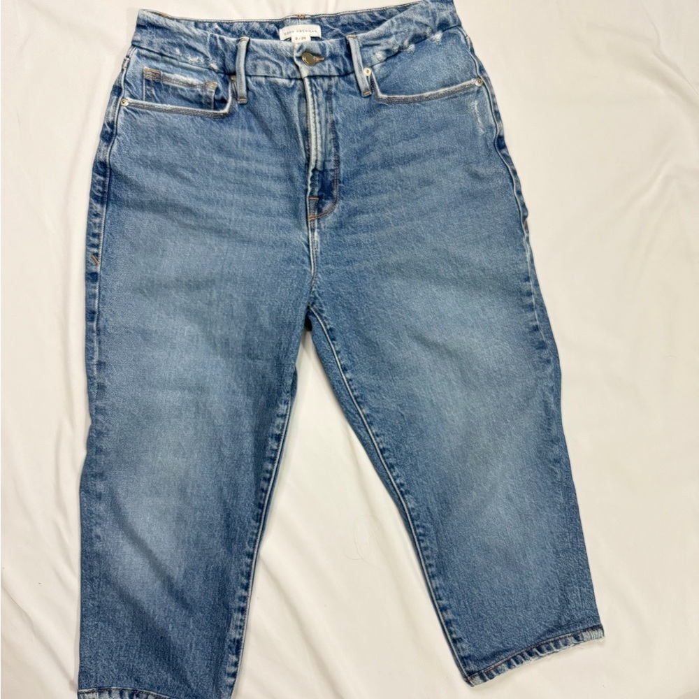 Good American Light Blue Ankle Jeans - Picture 1 of 9